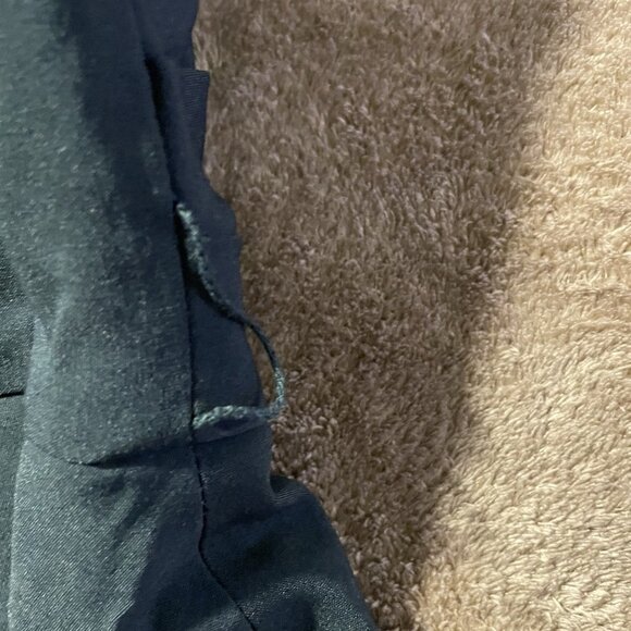 ASOS Dress Womens 8 Forrest Green Strapless Sheath Ruffle Midi Fitted Zip Back - Picture 7 of 7